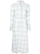 Belize Officiel Silas Check Dress - White