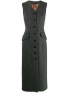 Etro Button Down Dress - Grey