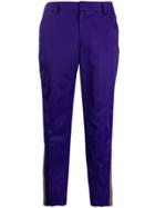 Pt01 Contrast Side Stripe Trousers - Purple
