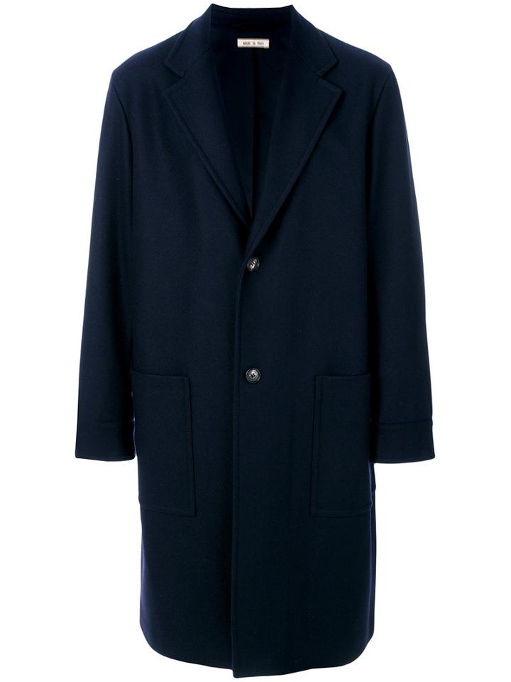 Marni - Oversized Single Breasted Coat - Men - Cotton/polyamide/viscose/virgin Wool - 48, Blue, Cotton/polyamide/viscose/virgin Wool