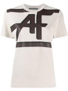 Alberta Ferretti Logo Print Crew Neck T-shirt - Neutrals