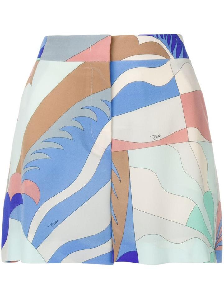 Emilio Pucci Acapulco Print Shorts - Neutrals