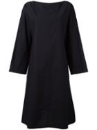 Sofie D'hoore Stitched Pleat Flared Dress, Women's, Size: 36, Black, Cotton