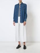 Atm Anthony Thomas Melillo - Cropped Palazzo Pants - Women - Cotton/polyester - S, White, Cotton/polyester