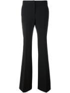 Burberry Pleated Slim Fit Flared Trousers