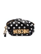 Moschino Black And White Polka-dot Belt Bag