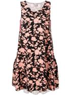 Pinko Floral Print Flared Mini Dress - Black
