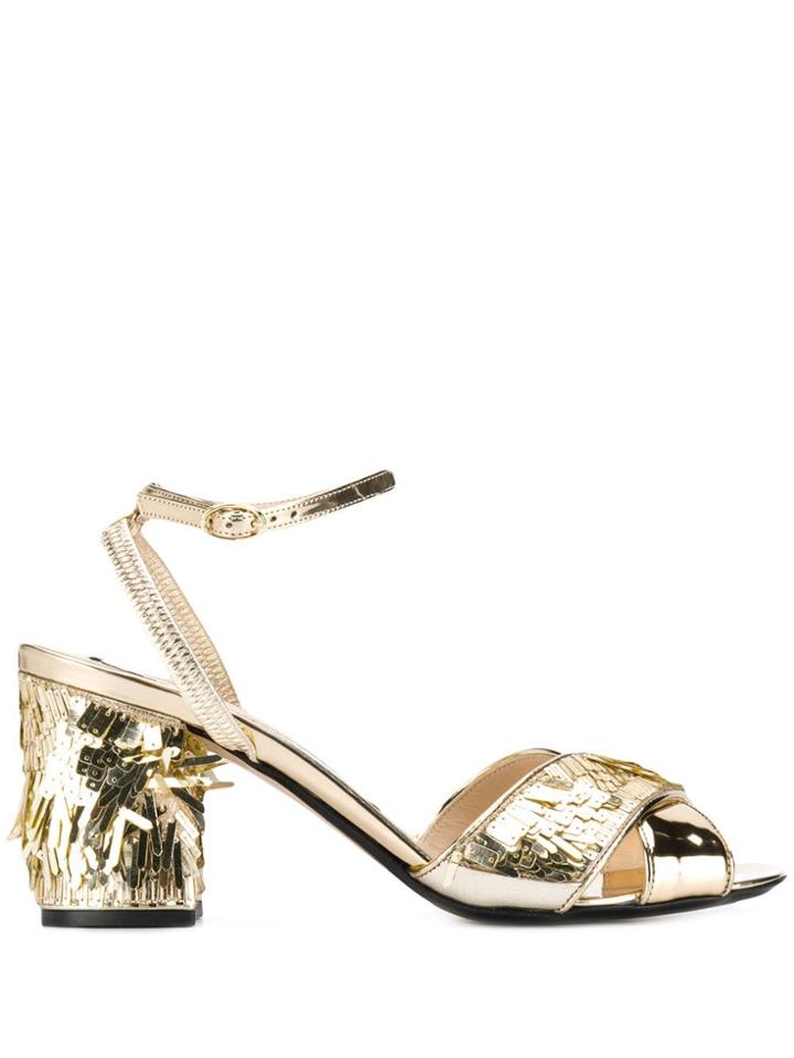 Nº21 Platinum Gold Sandals