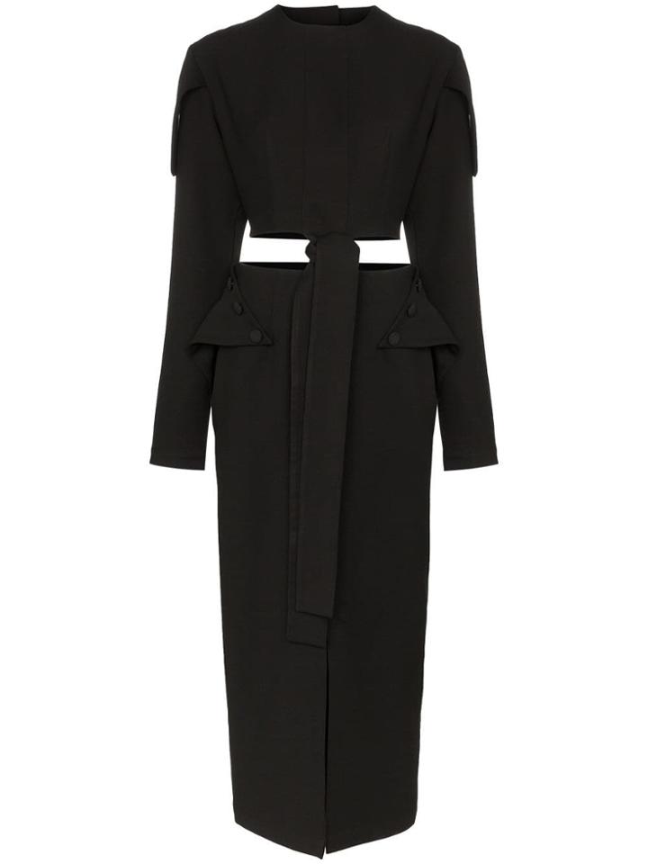 Matériel Two-piece Midi Dress - Black
