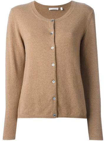 The Mercer N.y. Classic Cardigan, Women's, Size: 44, Brown, Cashmere