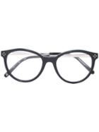 Chloé - Oval Frame Glasses - Women - Acetate/metal (other) - One Size, Black, Acetate/metal (other)