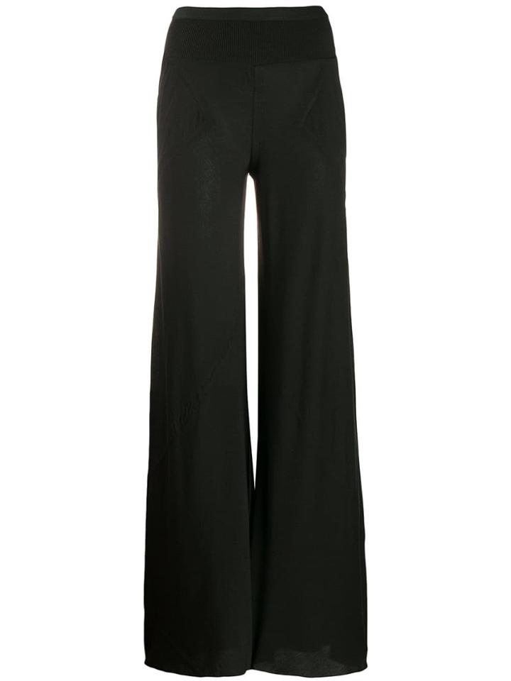 Rick Owens Lilies Wide Leg Trousers - Black