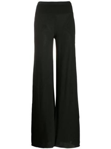 Rick Owens Lilies Wide Leg Trousers - Black