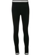 No Ka' Oi Glitter Stripe Leggings - Black