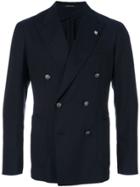 Tagliatore Pointed Lapel Jacket - Blue