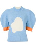 J.w.anderson Puffed Sleeve Cloud Jumper, Women's, Size: Medium, Blue, Polyamide/polyester/polypropylene/virgin Wool