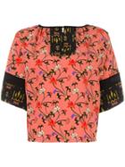 Etro Floral Print Shift Shirt, Women's, Size: 40, Black, Silk