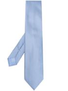 Brioni Embroidered Jacquard Pattern Tie - Blue