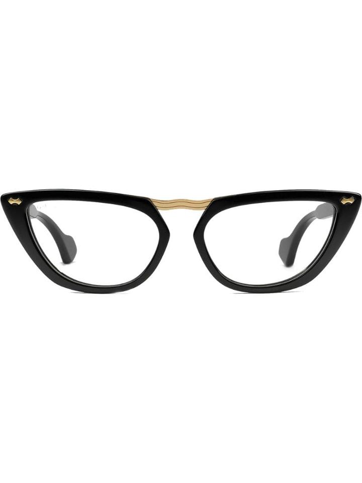 Gucci Eyewear Occhiali Cat-eye In Acetato - Black