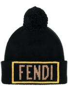 Fendi Knitted Beanie - Grey