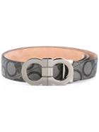Salvatore Ferragamo Logo Buckle Belt, Men's, Size: 105, Black, Leather/metal (other)