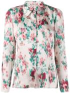 L'autre Chose Floral Print Long-sleeved Shirt - Neutrals