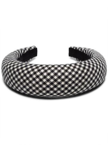 Racil Racil Blk Wht Gingham Headband - Black