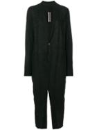 Rick Owens Asymmetric Style Coat - Black