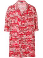 Balenciaga Love Short Sleeve Shirt - Red