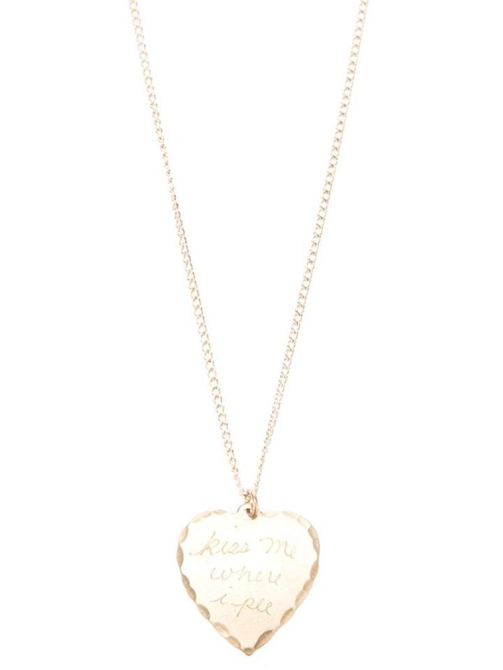 In God We Trust Brass 'sweet Nothing-kiss Me Where I Pee' Necklace