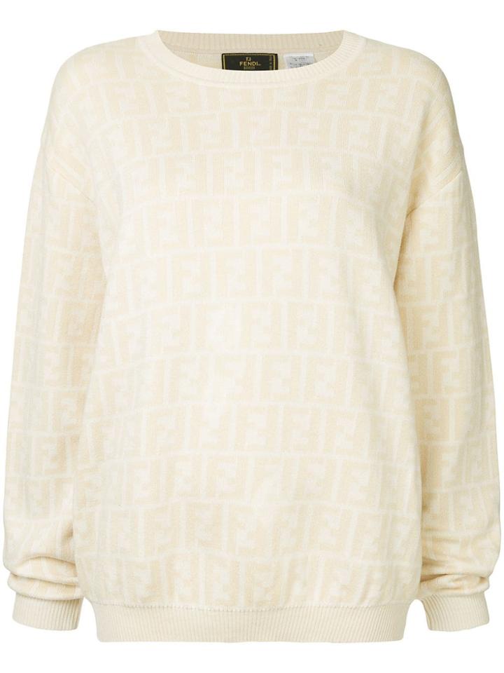 Fendi Vintage Fendi Long Sleeve Tops - Nude & Neutrals