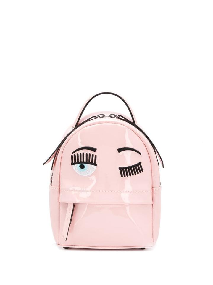 Chiara Ferragni Mini Vinyl Backpack - Pink