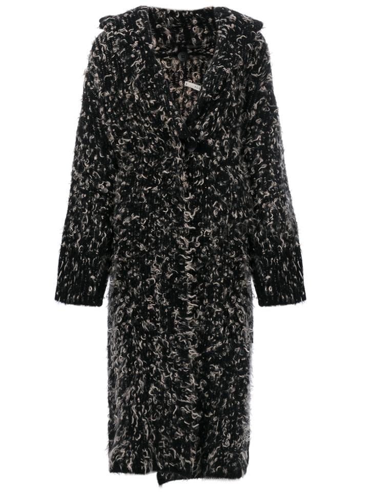 Boboutic Chunky Knit Cardi-coat - Black