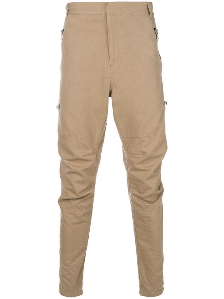 Balmain Tapered Trousers - Neutrals