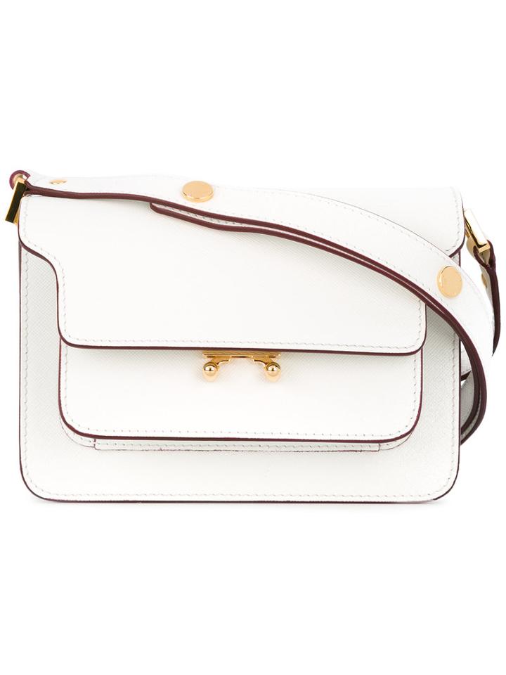 Marni - Small Trunk Shoulder Bag - Women - Leather - One Size, Women's, White, Leather