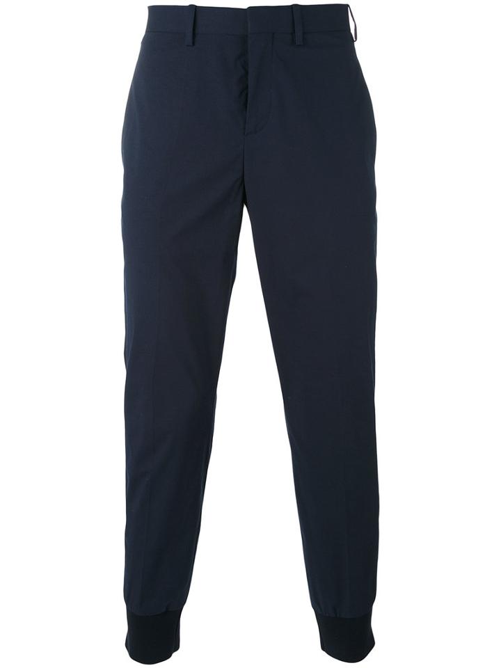 Neil Barrett - Tailored Trousers - Men - Cotton/spandex/elastane - 48, Blue, Cotton/spandex/elastane