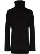 Bottega Veneta Panelled Cutout Roll Neck Jumper - Black