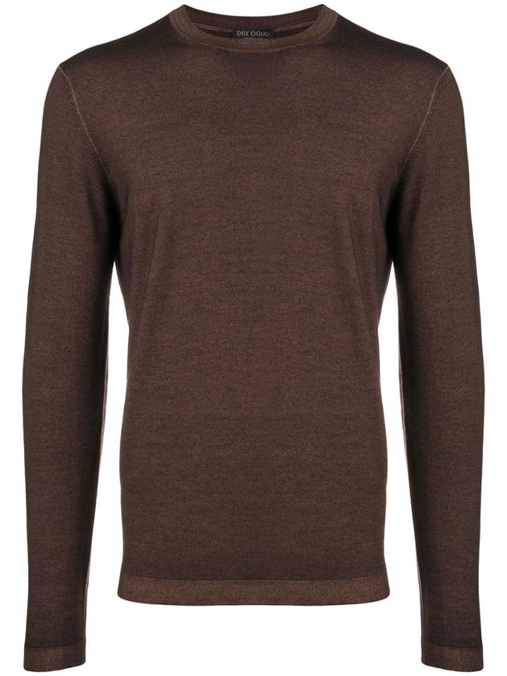 Dell'oglio Crew Neck Sweater - Brown