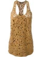 Roberto Cavalli Cut Out Sleeveless Top