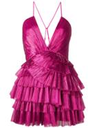 Alice Mccall Tiered Mini Dress - Pink