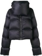 Rick Owens Asymmetric Padded Jacket - Black