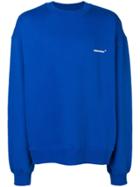 Ader Error Oversized Logo Sweatshirt - Blue