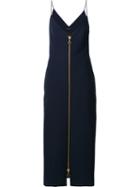 Ellery Zipped Long Dress, Women's, Size: 10, Blue, Polyester/spandex/elastane/wool