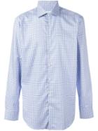 Etro Plaid Button Down Shirt, Men's, Size: 40, Blue, Cotton