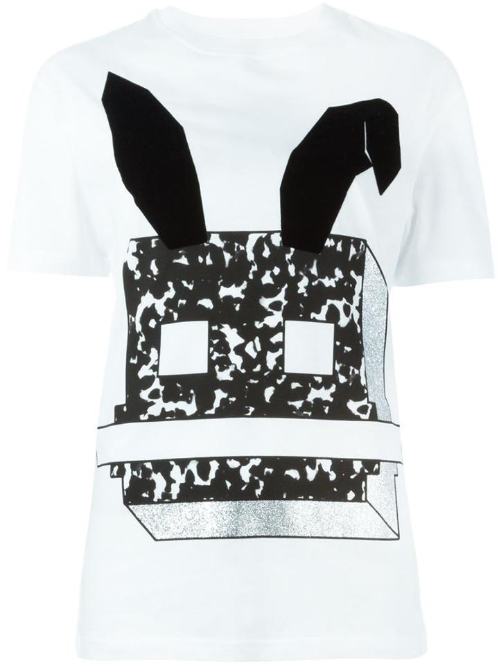 Mcq Alexander Mcqueen Electro Bunny Print T-shirt