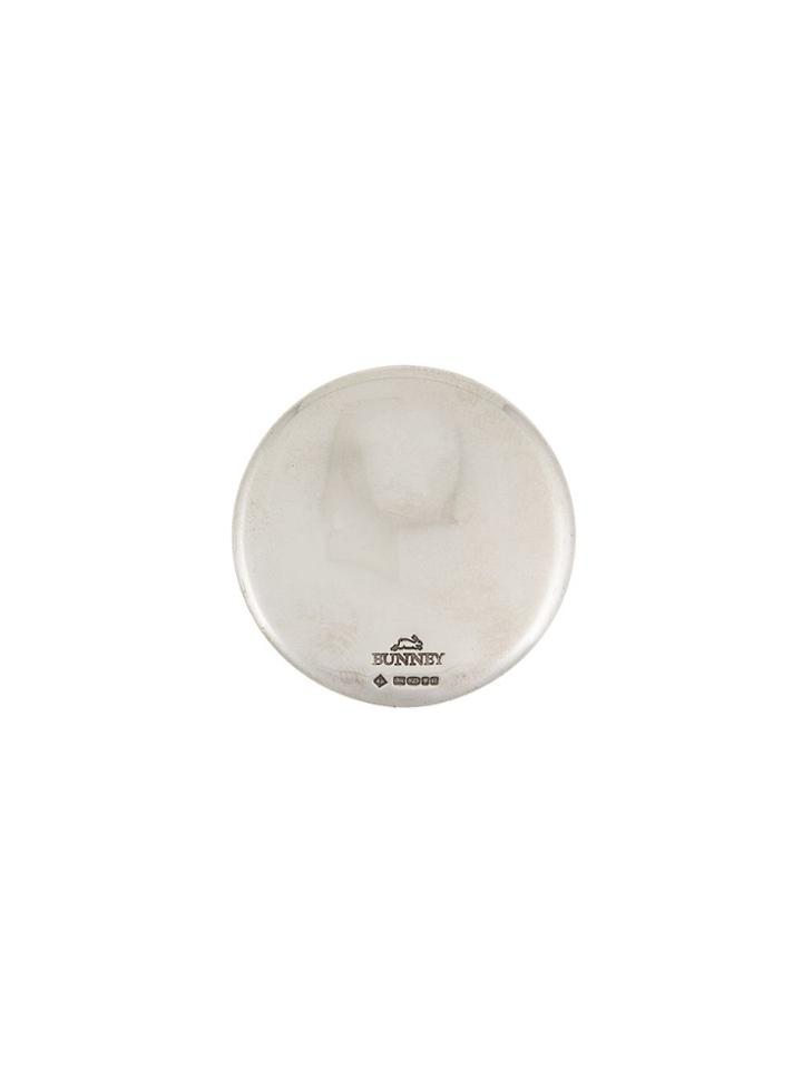 Bunney Round Wide Brooch - Metallic