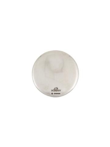 Bunney Round Wide Brooch - Metallic