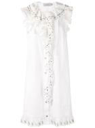 Coach Ruffled Day Dress - White