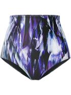 Mona High Waist Phoenix Bikini Bottoms - Pink & Purple