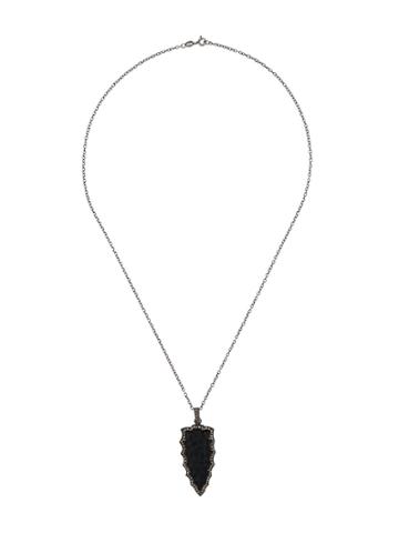 Gemco Diamond Dagger Necklace - Black
